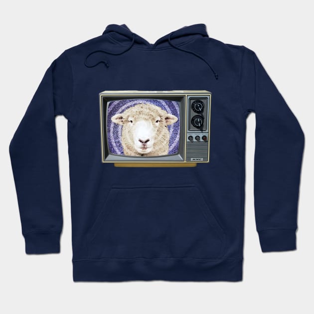 TV - Sheep Hoodie by blackphantasm